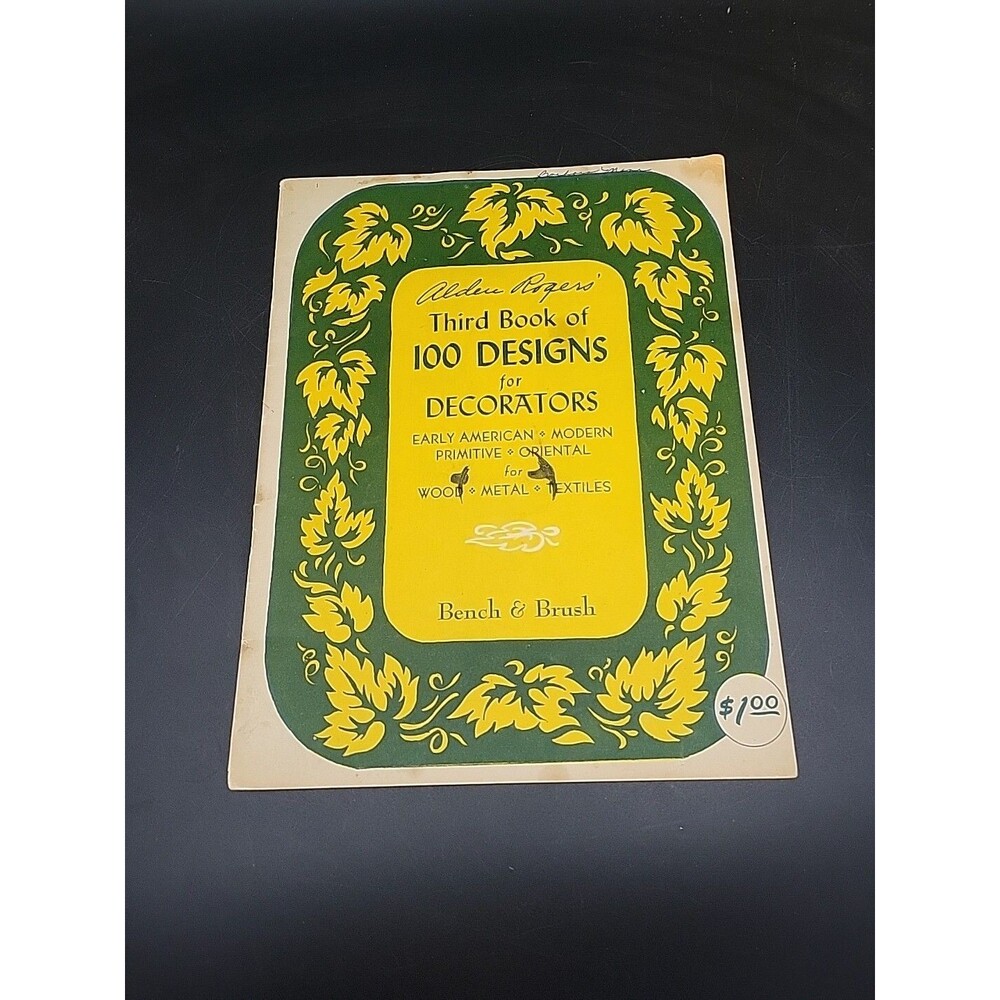 Third Book Of 100 Designs For Decorators Home Decor 1951 Vintage MA Mass
